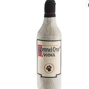 “Kennel One” vodka plush dog toy